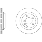 Apec Blue Vented Brake Disc (SDK6399) Rear Axle