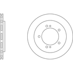 Apec Blue Vented Brake Disc (SDK6420) Front Axle