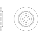 Apec Blue Vented Brake Disc (SDK6429) Fits: Rover Front Axle