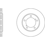 Apec Blue Vented Brake Disc (SDK6430) Fits: Suzuki Front Axle