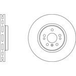 Apec Blue Vented Brake Disc (SDK6438) Fits: Mercedes Front Axle