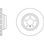 Apec Blue Vented Brake Disc (SDK6461) Front Axle