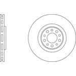 Apec Blue Vented Brake Disc (SDK6465) Front Axle