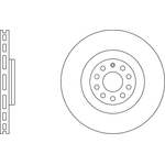 Apec Blue Vented Brake Disc (SDK6486) Front Axle