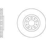 Apec Blue Vented Brake Disc (SDK6498) Front Axle