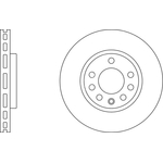 Apec Blue Vented Brake Disc (SDK6503) Front Axle