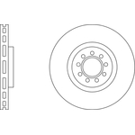 Apec Blue Brake Disc - Front (SDK6515) Fits Iveco Daily