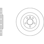 Apec Blue Vented Brake Disc (SDK6519) Rear Axle