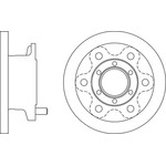 Apec Blue Brake Disc - Front (SDK6535) Fits Iveco Daily