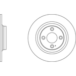 Apec Blue Solid Brake Disc (SDK6538) Fits: Mazda Rear Axle