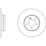 Apec Blue Solid Brake Disc (SDK6546) Fits: Mercedes Rear Axle