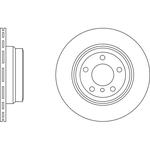 Apec Blue Vented Brake Disc (SDK6552) Fits: BMW Rear Axle