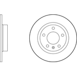 Apec Blue Solid Brake Disc (SDK6563) Rear Axle