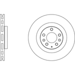 Apec Blue Vented Brake Disc (SDK6578) Fits: Mazda Front Axle
