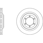 Apec Blue Vented Brake Disc (SDK6588) Fits: Isuzu Front Axle