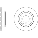 Apec Blue Vented Brake Disc (SDK6592) Fits: Mitsubishi Rear Axle