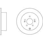 Apec Blue Solid Brake Disc (SDK6602) Fits: Hyundai Rear Axle