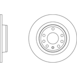 Apec Blue Solid Brake Disc (SDK6613) Rear Axle