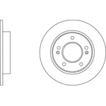 Apec Blue Solid Brake Disc (SDK6629) Fits: Kia Rear Axle