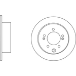 Apec Blue Solid Brake Disc (SDK6630) Fits: Kia Rear Axle