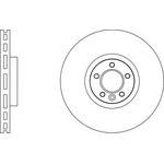 Apec Blue Vented Brake Disc (SDK6660) Fits: Land Rover Front Axle