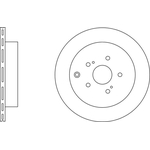 Apec Blue Vented Brake Disc (SDK6670) Fits: Suzuki Rear Axle