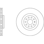 Apec Blue Vented Brake Disc (SDK6675) Front Axle