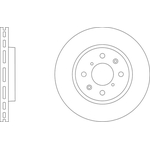 Apec Blue Vented Brake Disc (SDK6676) Fits: Suzuki Front Axle