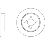 Apec Blue Solid Brake Disc (SDK6677) Fits: Suzuki Rear Axle