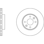 Apec Blue Vented Brake Disc (SDK6691) Front Axle