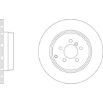 Apec Blue Vented Brake Disc (SDK6695) Fits: Land Rover Rear Axle