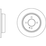 Apec Blue Solid Brake Disc (SDK6703) Fits: Kia Rear Axle