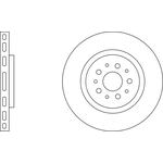 Apec Blue Vented Brake Disc (SDK6706) Front Axle
