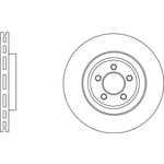 Apec Blue Vented Brake Disc (SDK6710) Fits: Jeep Front Axle