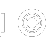 Apec Blue Solid Brake Disc (SDK6713) Fits: Suzuki Front Axle