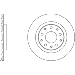 Apec Blue Vented Brake Disc (SDK6719) Front Axle