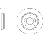 Apec Blue Solid Brake Disc (SDK6720) Rear Axle