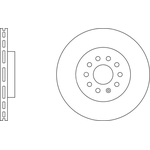Apec Blue Vented Brake Disc (SDK6721) Front Axle