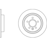 Apec Blue Solid Brake Disc (SDK6741) Fits: Volvo Rear Axle
