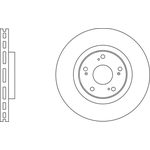 Apec Blue Vented Brake Disc (SDK6752) Fits: Honda Front Axle