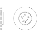 Apec Blue Vented Brake Disc (SDK6757) Front Axle
