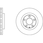 Apec Blue Vented Brake Disc (SDK6763) Fits: Mazda Front Axle