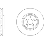 Apec Blue Vented Brake Disc (SDK6766) Fits: Honda Front Axle