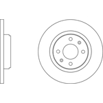 Apec Blue Solid Brake Disc (SDK6767) Front Axle