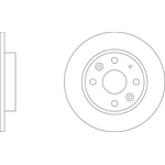 Apec Blue Solid Brake Disc (SDK6769) Fits: Mazda Rear Axle