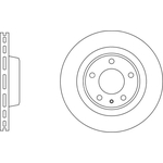 Apec Blue Vented Brake Disc (SDK6776) Front Axle
