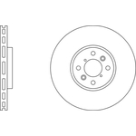 Apec Blue Vented Brake Disc (SDK6777) Fits: Suzuki Front Axle