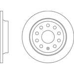 Apec Blue Solid Brake Disc (SDK6780) Rear Axle