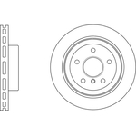 Apec Blue Vented Brake Disc (SDK6782) Fits: BMW Rear Axle