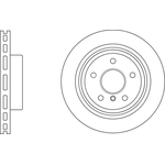 Apec Blue Vented Brake Disc (SDK6783) Fits: BMW Rear Axle